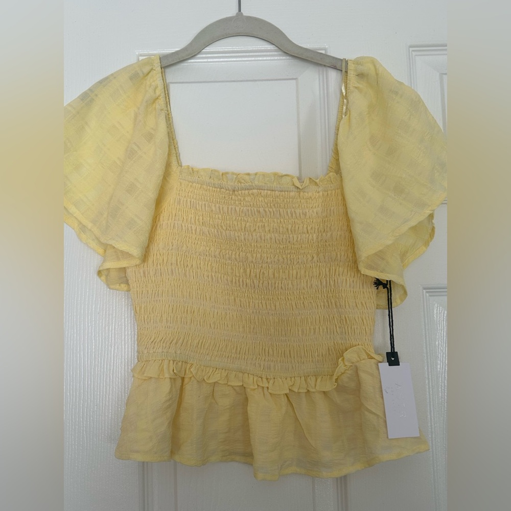 NWT ASTR the label yellow top